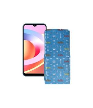 Чохол-флип з екошкіри для телефону FiGi Note 1C Фешн блакитний