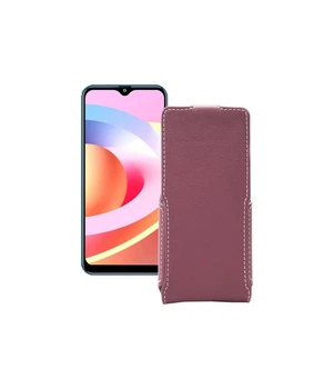 Чохол-флип з екошкіри для телефону FiGi Note 1C Бордовий