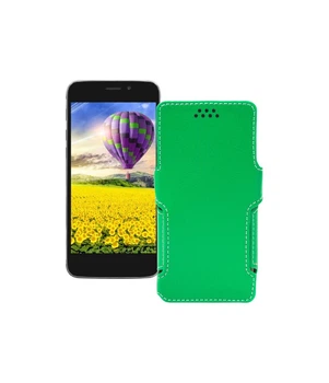 Чохол-книжка з екошкіри для телефону Impression ImSmart C501 Зелений