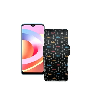 Чохол-книжка з екошкіри для телефону FiGi Note 1C Фешн чорний