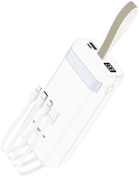 УМБ Y-Kryptone N-32 LED Light 30000 mAh White (YK-N32LC-WH)