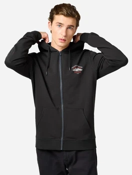 Толстовка на молнии мужская Wrangler 112362888 XL Черная (5401139266148)