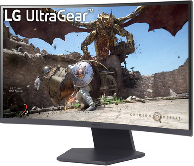 Monitor 27" LG Curved UltraGear 27GS60QC-B