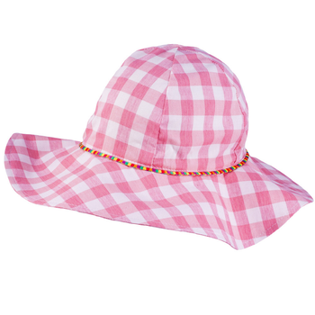 Панама з UV+30 tutu 04589 56-58 Рожево-біла