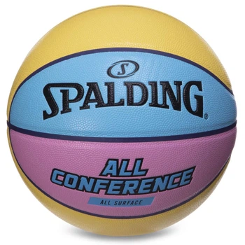 Баскетбольный мяч №7 Полиуретан SPALDING ALL CONFERENCE для зала для улицы 76896Y