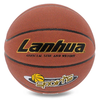 Баскетбольный мяч №7 LANHUA SPORTS Термополиуретан для зала оранжевый BA-9285