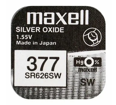 Батарейка в годинник MAXELL SR626SW-G4 377 NEW EUROPE 1BL