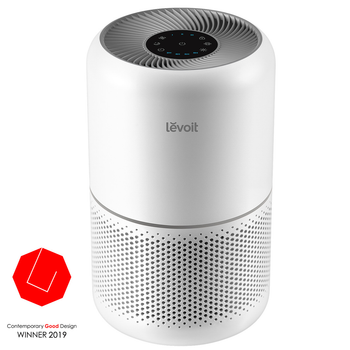 Очиститель воздуха levoit CORE 300 White, 40 м², 187 м³/ч, настоящий HEPA-фильтр 3 в 1, активированный уголь, датчик состояния фильтра, автоматический режим, сенсорный экран панели управления
