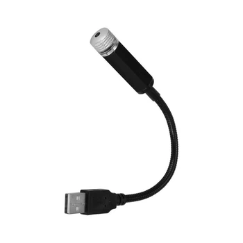 Гибкий автомобильный USB-проектор GlowenRoof, красный свет, 6 режимов