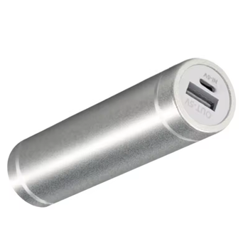 Кишеньковий EDC міні повербанк USB Сірий