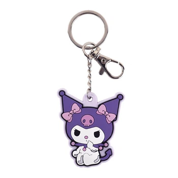 Брелок для ключей Kite Kuromi "Котёнок Куроми" PVC-материал фиолетовый (HK24-3001-2)
