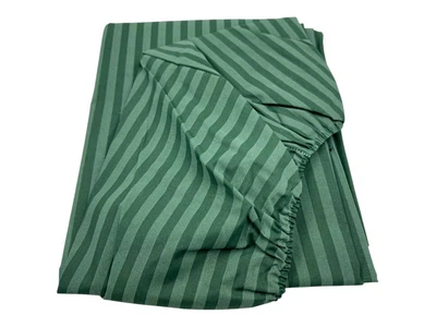Простирадло на резинці Green stripes 160х200 см бязь