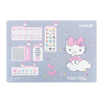 Покрытие на стол Kite Hello Kitty "Котёнок Китти" 500 мм 42.5х29 см пластик серое (HK25-207-1)