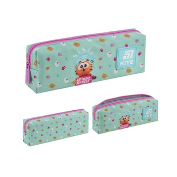 Пенал Kite Garfield "Котёнок Гарфилд" 19х7х4 см 1 отдел прямоугольный на молнии бирюзовый (GF25-642-2)
