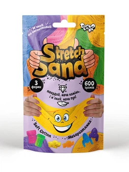 Кинетический песок Stretch Sand 600г, укр. STS-04-01U