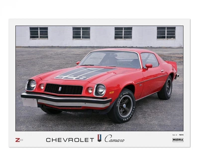 Постер CP Chevrolet Camaro Gen.2, Muscle Car 84х60 см (390)