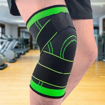 Наколенник эластичный бандаж Knee support Черный