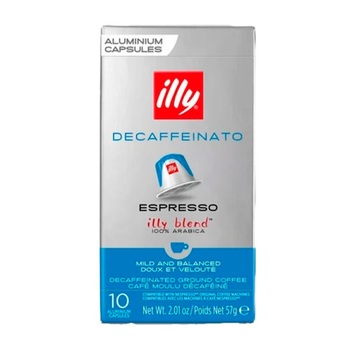 Кофе молотый в капсулах Illy Espresso Decaffeinato 10 шт. по 5,7 г