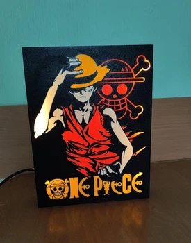 Светильник - ночник Аниме Д. Луффи Соломенная шляпа One Piece пластик