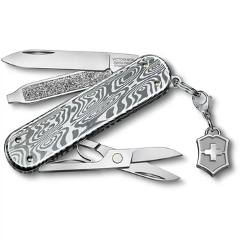 Швейцарський складаний ніж Victorinox CLASSIC SD Brilliant Damast 0.6221.34