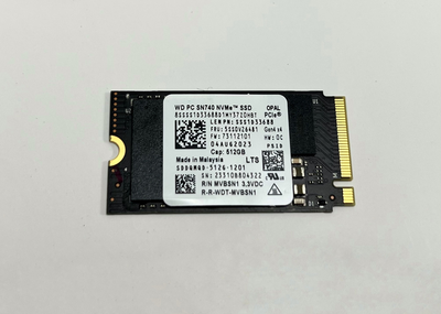 Western Digital PC SN740 NVMe™ SSD 512 ГБ, M.2 2242