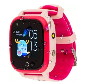Детские умные часы AmiGo GO005 4G Wi-Fi Thermometer Pink (UA)