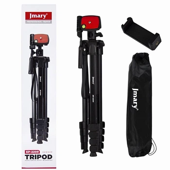 Штатив трипод Jmary KP-2209 с горизонтальной осью, высота 47–173 см, нагрузка до 3 кг, 3D-головка, алюминий, 1 кг