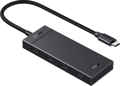 USB-хаб Ugreen CM806 USB-C to 4xUSB-C 3.2 Gen2 10Gbps Black (UGR-35584)