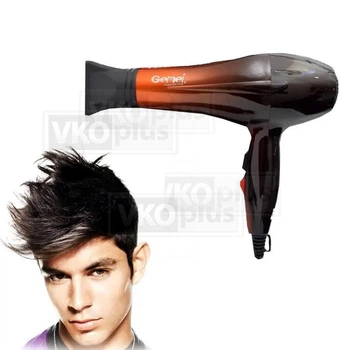 Фен Gemei GM-1719 1800 Вт Color Black-Red
