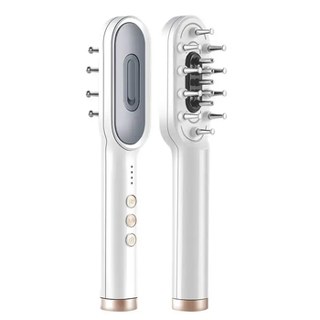 Лазерная массажная расческа от выпадения волос Power Grow Brush K-SKIN для стимуляции их роста Белый