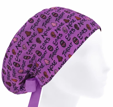 Медицинская шапочка женская HeadwearUniverse универсальная принт Ухо Горло Нос