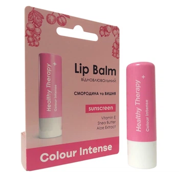Гигиенический бальзам для губ Смородина и Вишня восстанавливающий Colour Intense