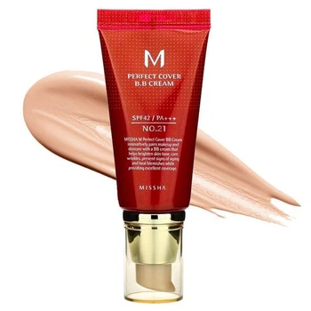 BB-крем тональний Missha M Perfect Cover BB Cream SPF42 / PA+++ 21 Light Beige 50 мл