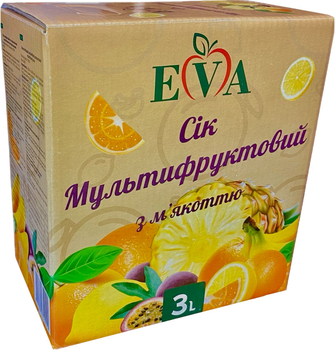 Сок Eva Мультифруктовый с мякотью 3 л (4820285340099)