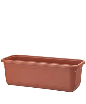 Балконный ящик для цветов Form-Plastic Venus прямоугольный 3,2 л 16 х 12 х 30 см, Цвет Терракот