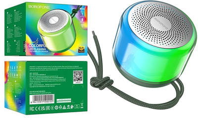 Стерео Bluetooth колонка Borofone BR28 Dark Green (39895)