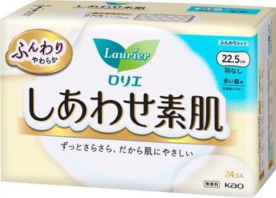 Гигиенические прокладки Kao Laurier Happy Skin Heavy Day Use 22.5 см 24 шт (4901301378156)