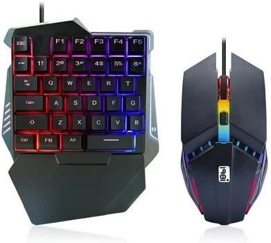 Комплект 2 в 1 198I G506 USB клавиатура и мышка с RGB подсветкой