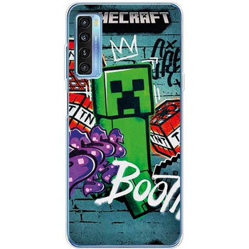 Силиконовый чехол BoxFace TCL 20L Plus Minecraft Graffiti (56080-up2542)