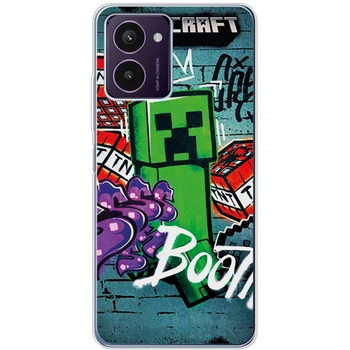 Силиконовый чехол BoxFace HMD Pulse Pro Minecraft Graffiti (61794-up2542)