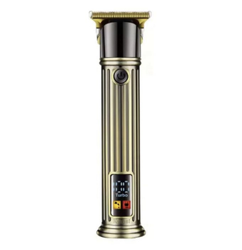 Триммер аккумуляторный для стрижки волос, усов и бороды 4в1 с USB и LED-дисплеем Daling DL-1715 Pro Золотистый