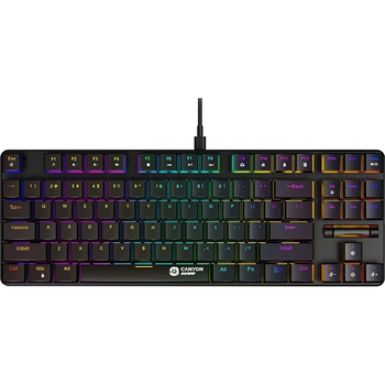 Клавіатура Canyon GK-50 Cometstrike TLK (MX Red) USB Black (CND-SKB50-US)
