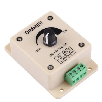 LED-димер для світлодіодної стрічки LED 8 А 12-24 В ручне керування Knob