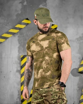 Тактична бавовняна футболка Patriot Green Atacs кулір 44/46