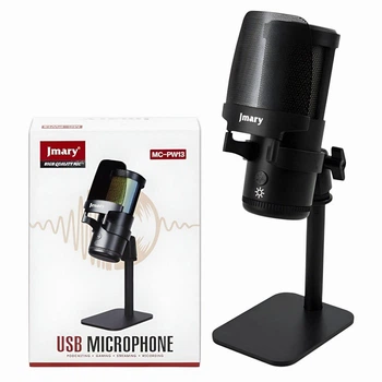 USB микрофон Jmary MC-PW13 для записи и стриминга с кардиоидной направленностью