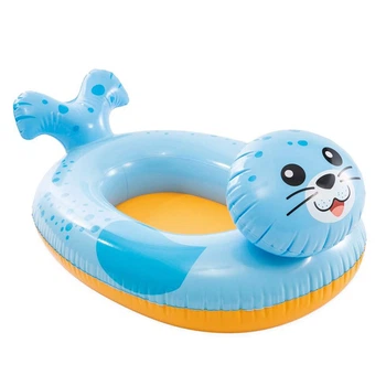 Детский надувной плотик Intex "Морской котик" лодочка 100х97 см (59380D)