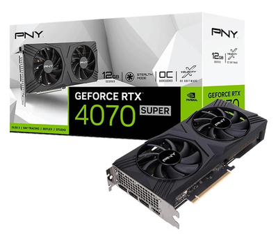 Видеокарта PNY GeForce RTX 4070 SUPER VERTO OC 12GB GDDR6X (VCG4070S12DFXPB1-O) EU