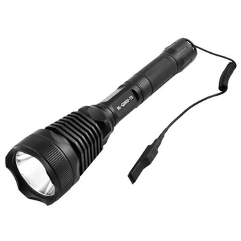 Фонарь Bailong Q2800-T6 18650 х 2, заряжается от сети 220В и авто ЗУ 12В, выносная кнопка