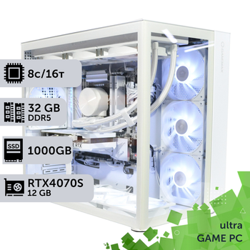 Игровой компьютер GamePC Ultra #425 Ryzen 7 9700х/32 GB/SSD 1TB/GeForce RTX 4070 Super 12GB сборка для киберспорта современных игр стрима