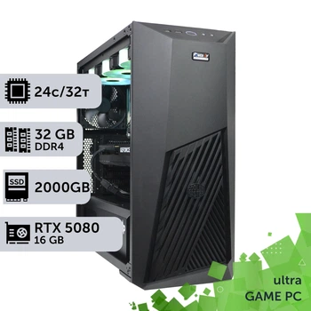 Игровой компьютер GamePC Ultra #407 Core i9 14900K/32 GB/SSD 2TB/GeForce RTX 5080 16GB сборка для киберспорта современных игр стрима